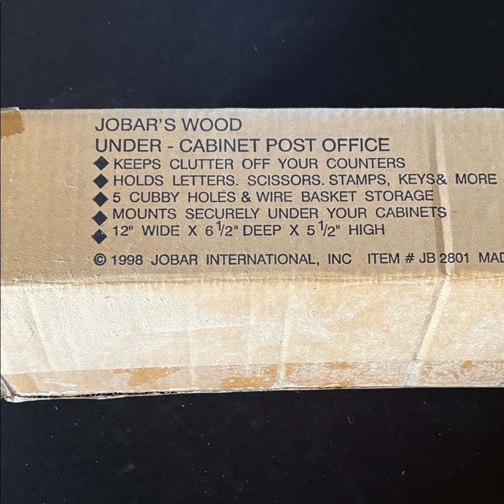 Under-Cabinet Post Office Organizer - Brown